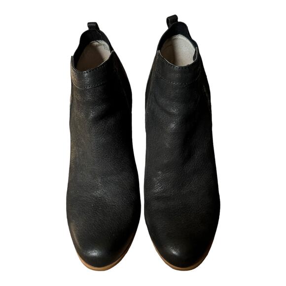 Crown Vintage Carly Chelsea black wedge boots size 10 - Picture 8 of 12